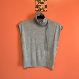 Brooks Brothers wool sleeveless turtleneck sweater